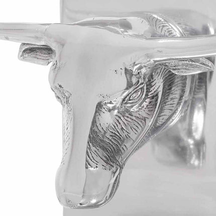 Bogstøtter 2 pcs Sølv 21,5 x 15,5 x 20 cm Aluminium