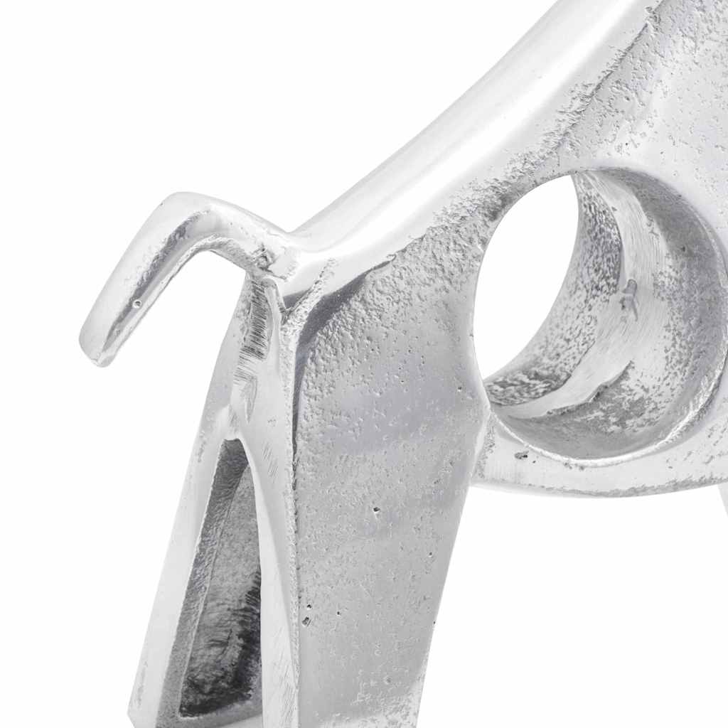 Tyrskulptur Sølv 22 x 9.5 x 34 cm Aluminium