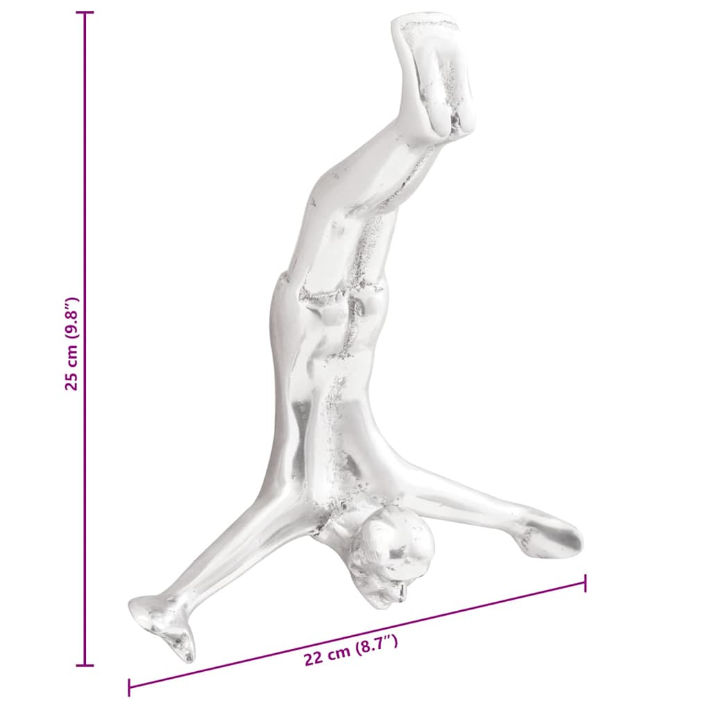 Skulptur Sølv 22 x 8 x 25 cm Aluminium