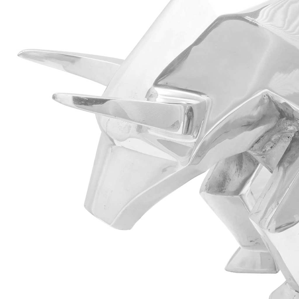 Tyrskulptur Sølv 74 x 23 x 39 cm Aluminium