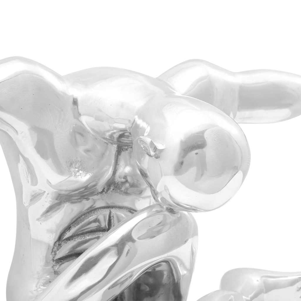 Skulptur Sølv 63 x 20 x 22 cm Aluminium