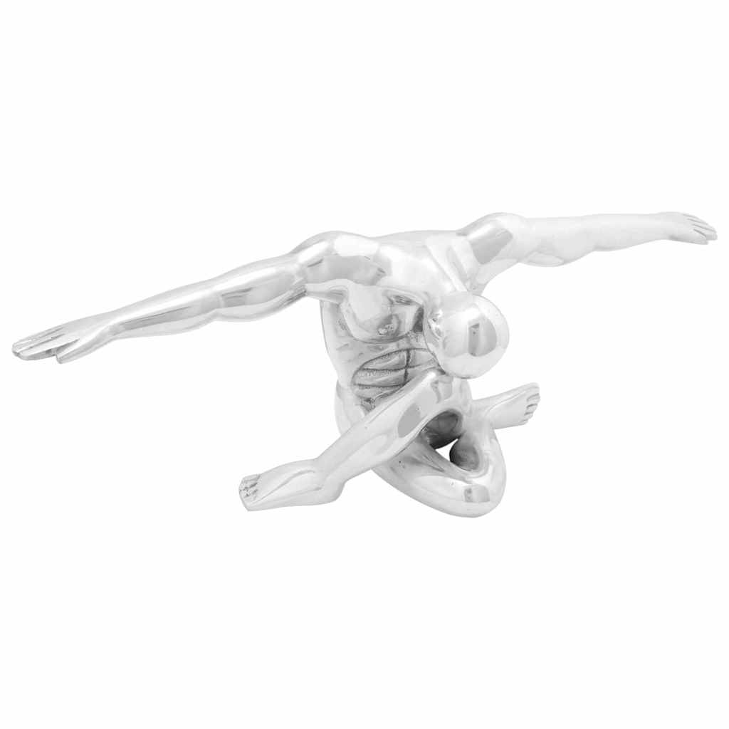 Skulptur Sølv 63 x 20 x 22 cm Aluminium