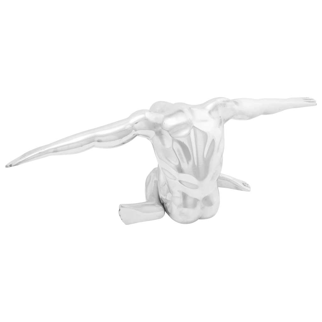 Skulptur Sølv 63 x 20 x 22 cm Aluminium