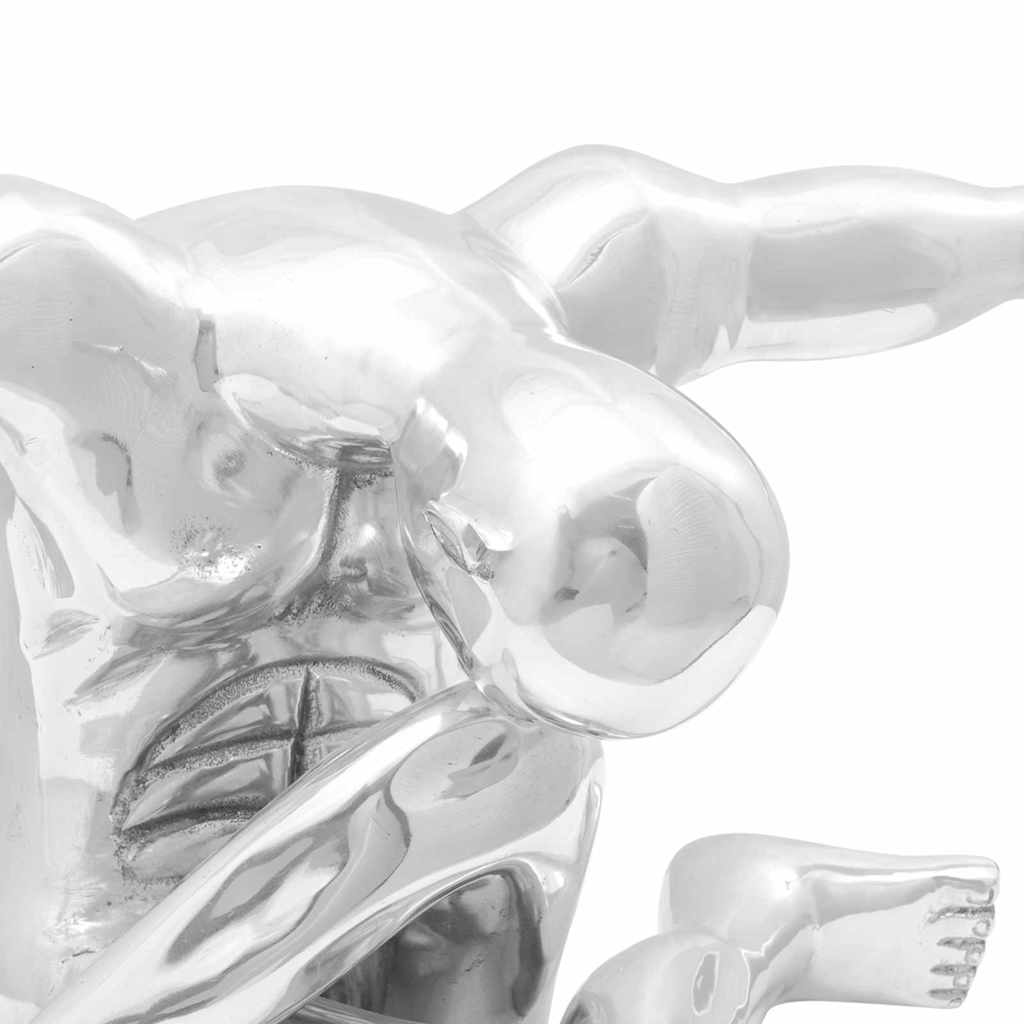 Skulptur Sølv 91,5 x 32 x 33 cm Aluminium