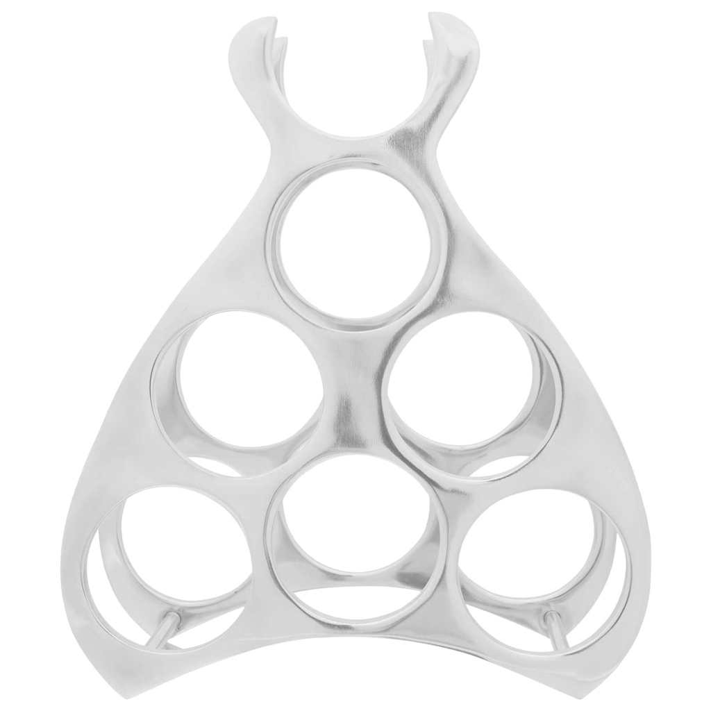 Vinfad Sølv 38 x 33 x 13 cm Aluminium