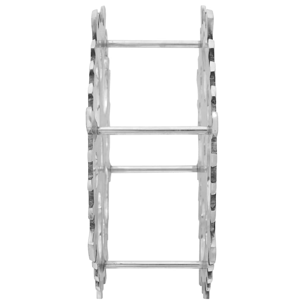 Vinfad Sølv 39 x 39 x 14 cm Aluminium