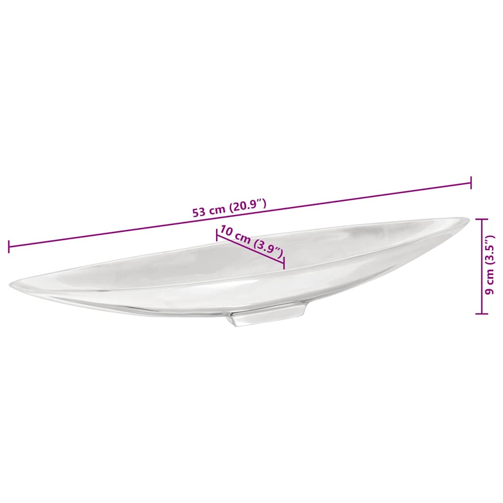 Frugtkurv Sølv 53 x 9 x 10 cm Aluminium