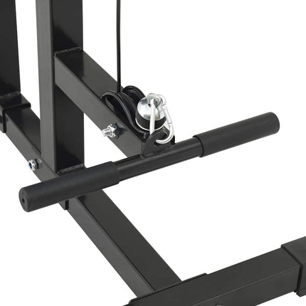 Lat pulldown maskine Sort 110 x 70 x 187 cm Pulverlakeret stål