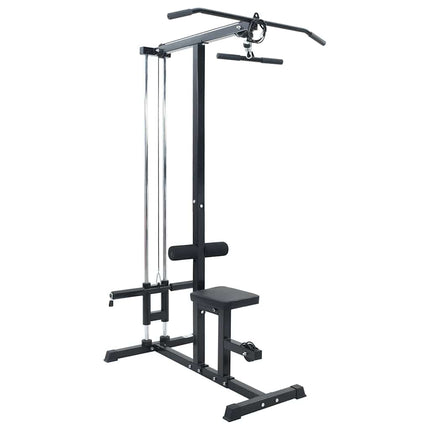 Lat pulldown maskine Sort 110 x 70 x 187 cm Pulverlakeret stål