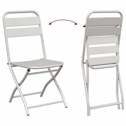 Bistrosæt 3 pcs Beige Stål