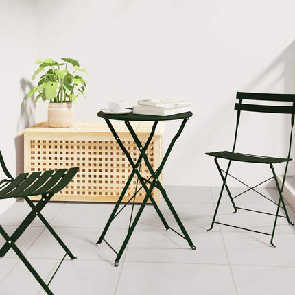Bistrobord Mørkegrøn Ø 50 x 71 cm Pulverlakeret stål