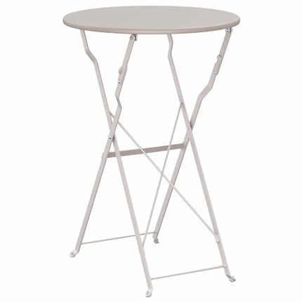 Bistrobord Beige Ø 50 x 71 cm Pulverlakeret stål