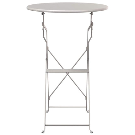 Bistrobord Beige Ø 50 x 71 cm Pulverlakeret stål