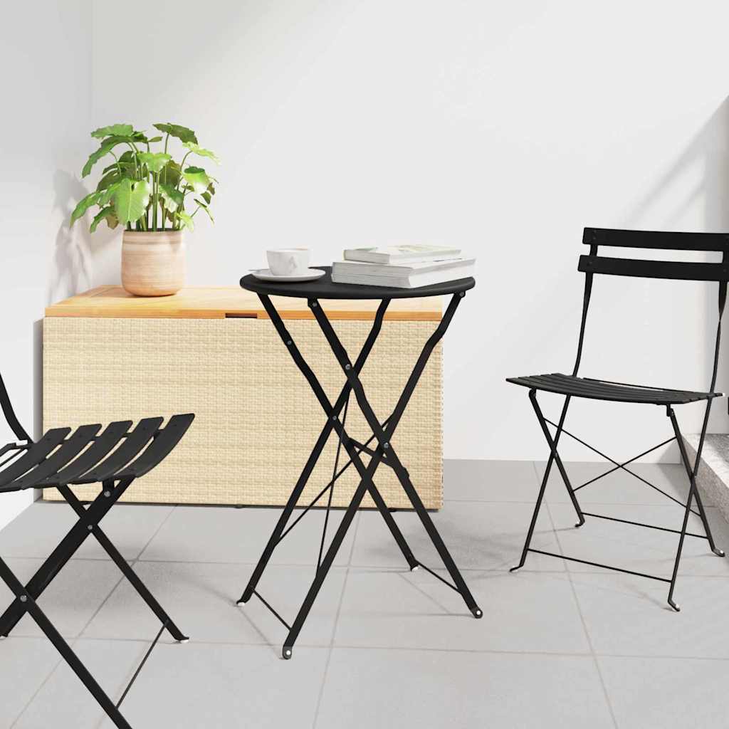 Bistrobord Antracit Ø 50 x 71 cm Pulverlakeret stål billede