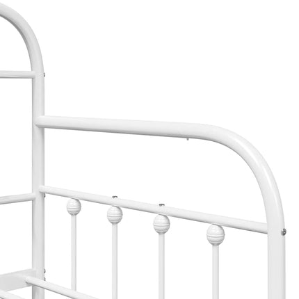 Dagsengramme Hvid 75 x 190 cm Pulverlakeret stål