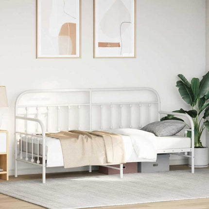 Dagsengramme Hvid 75 x 190 cm Pulverlakeret stål