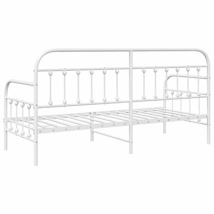 Dagsengramme Hvid 75 x 190 cm Pulverlakeret stål