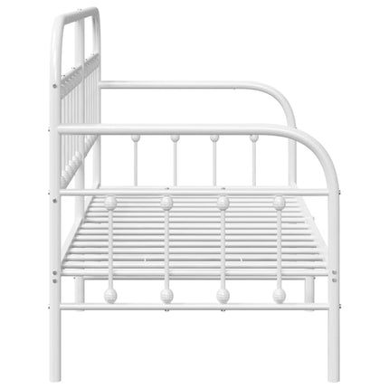 Dagsengramme Hvid 75 x 190 cm Pulverlakeret stål