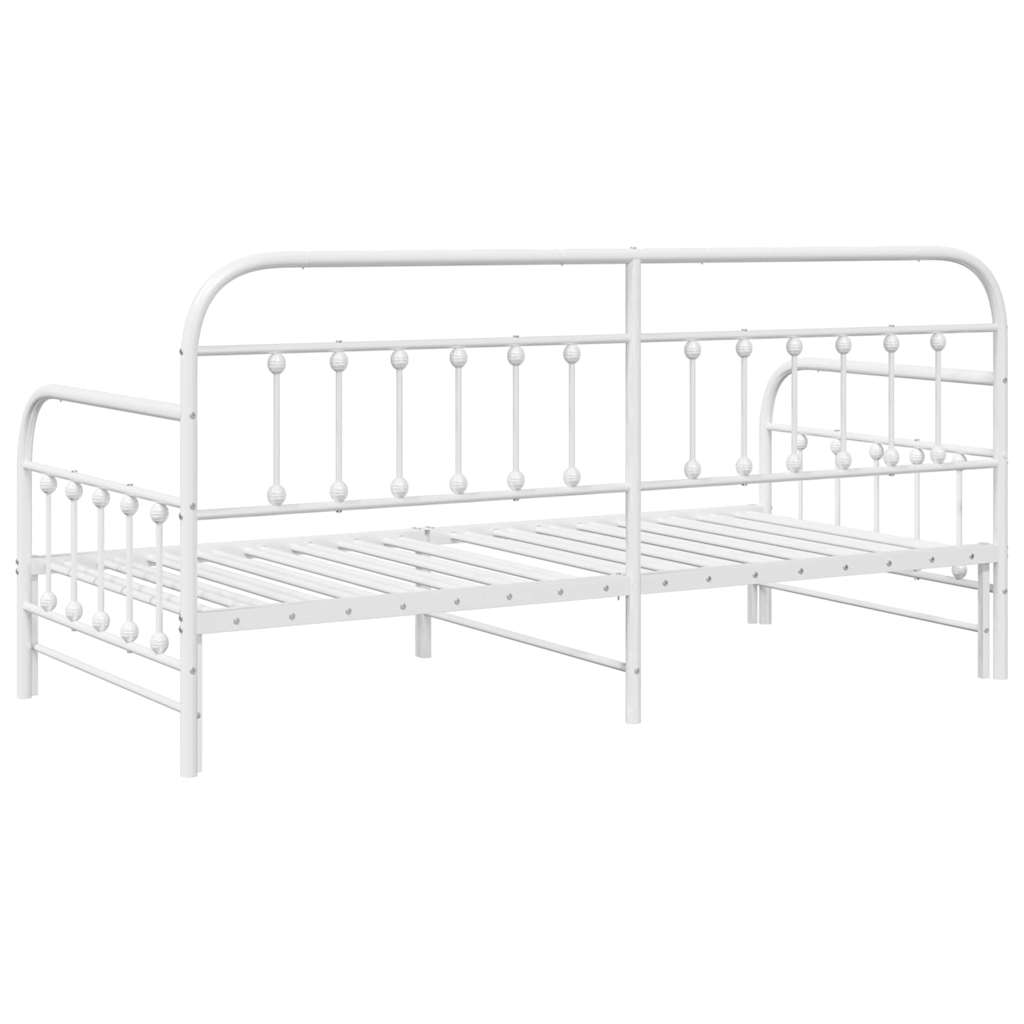 Dagsengramme Hvid 107 x 203 cm Pulverlakeret stål