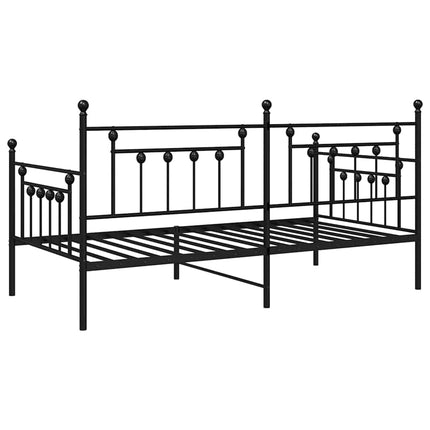 Dagsengramme Sort 100 x 190 cm Stål