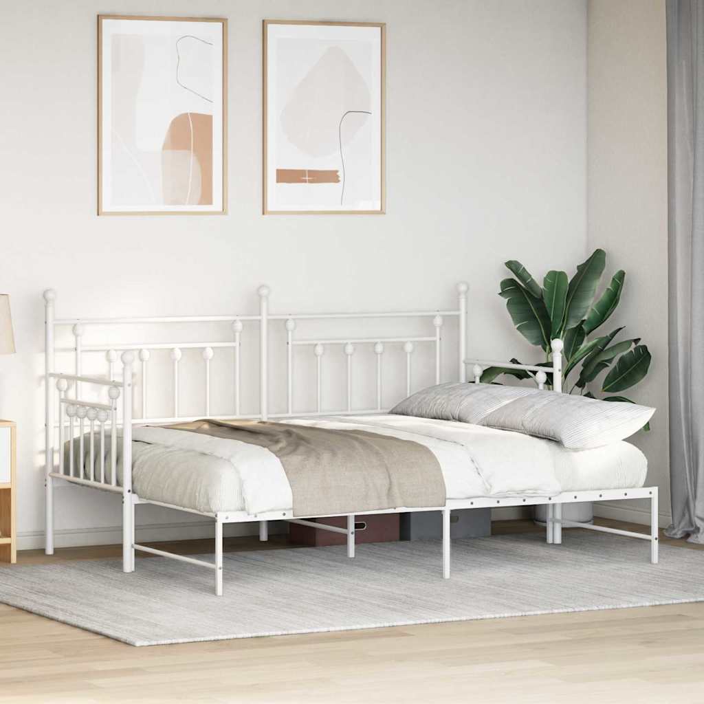 Dagsengramme Hvid 80 x 200 cm Stål