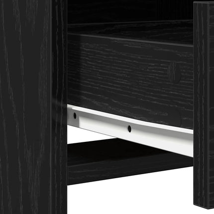 Klædeskab Sort eg 50 x 41 x 135 cm Konstrueret træ