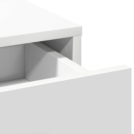 Highboard Hvid 40 x 41 x 135 cm Konstrueret træ