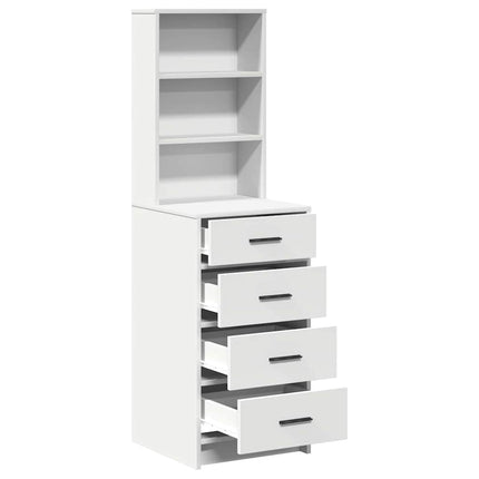 Highboard Hvid 40 x 41 x 135 cm Konstrueret træ