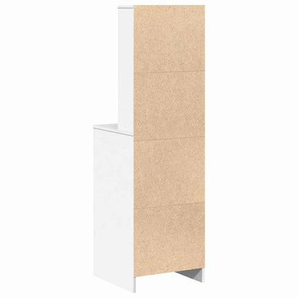 Highboard Hvid 40 x 41 x 135 cm Konstrueret træ