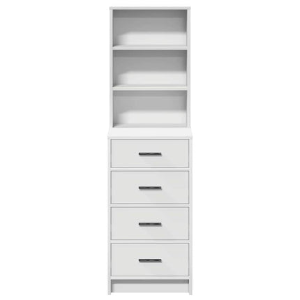 Highboard Hvid 40 x 41 x 135 cm Konstrueret træ