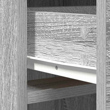 Highboard Grå Sonoma 40 x 40,5 x 135 cm Konstrueret træ