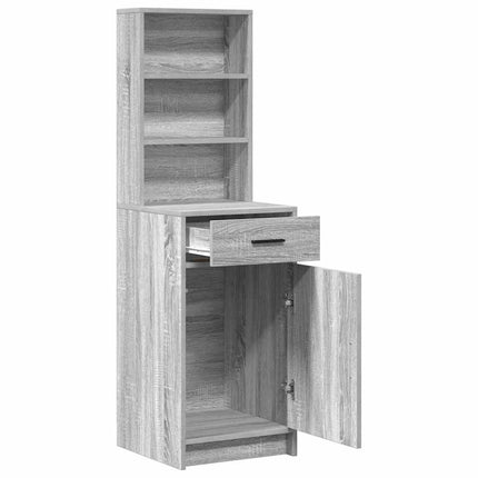 Highboard Grå Sonoma 40 x 40,5 x 135 cm Konstrueret træ