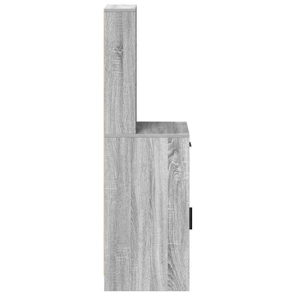 Highboard Grå Sonoma 40 x 40,5 x 135 cm Konstrueret træ