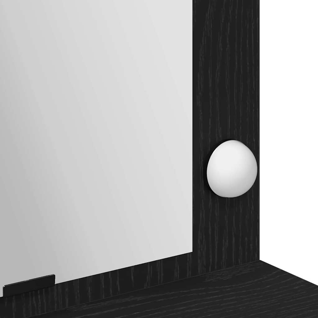 Klædeskab med hylde Sort eg 100 x 41 x 135 cm Konstrueret træ