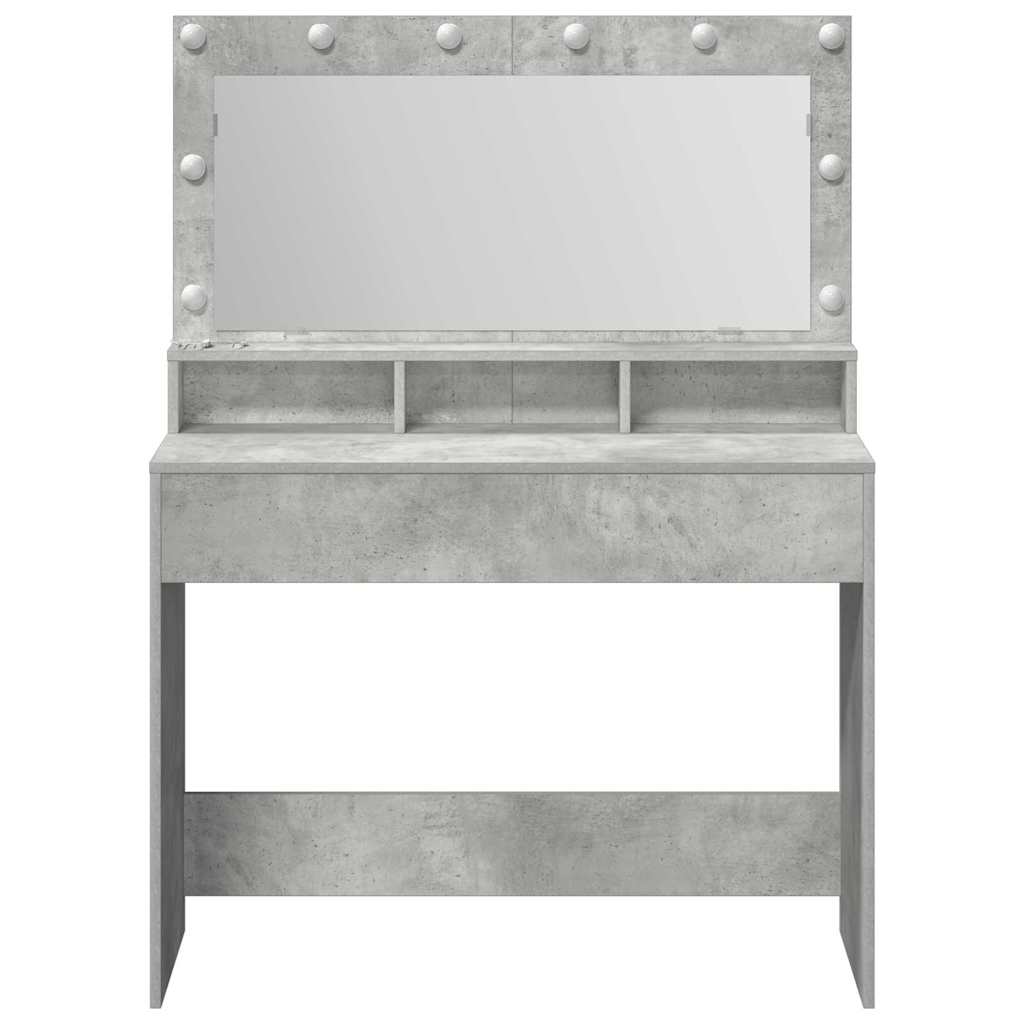 Klædeskab med hylde Beton Grå 100 x 41 x 135 cm Konstrueret træ