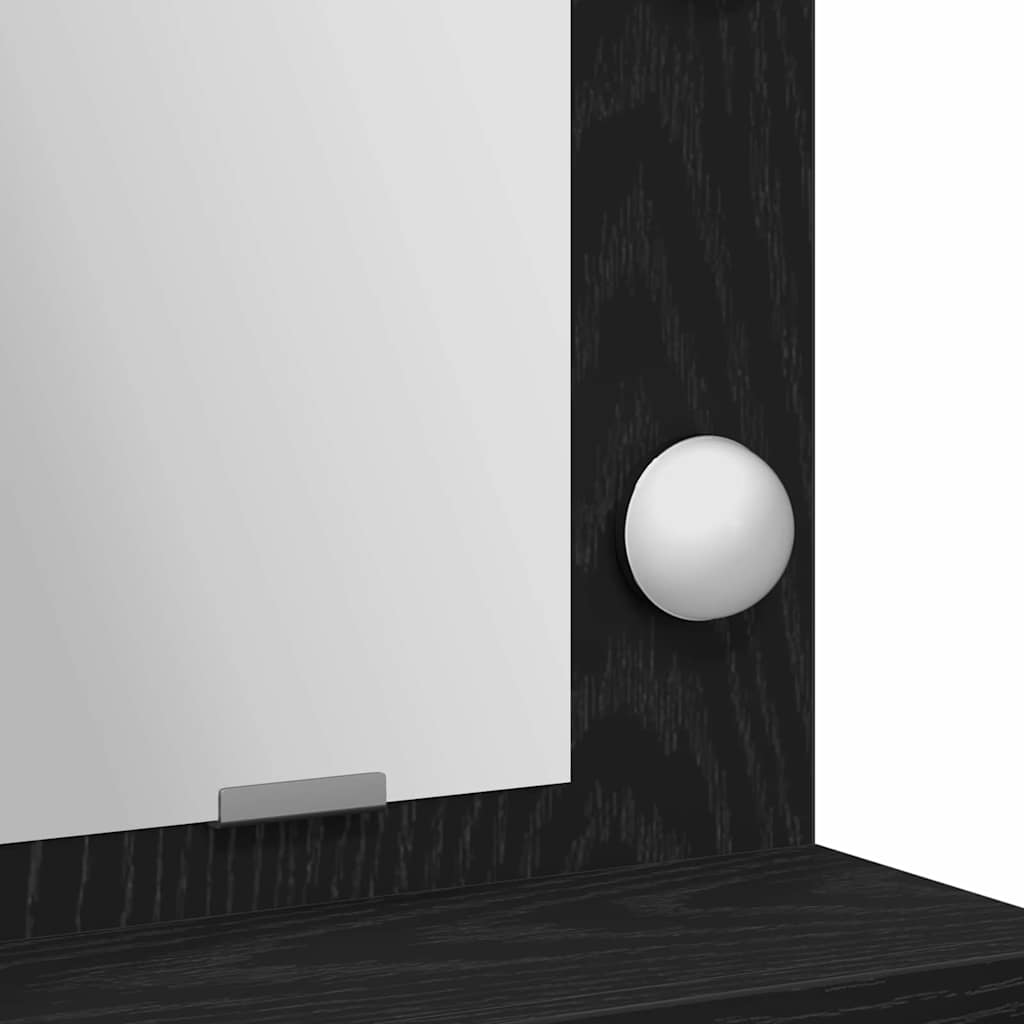 Klædeskab med hylde Sort eg 75,5 x 41 x 135 cm Konstrueret træ