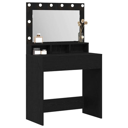 Klædeskab Sort eg 75,5 x 41 x 135 cm Konstrueret træ
