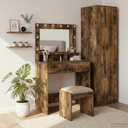 Klædeskab Røget eg 75,5 x 41 x 135 cm Konstrueret træ