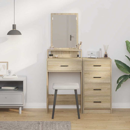 Klædeskab med skuffe Sonoma eg 50 x 41 x 140 cm Konstrueret træ