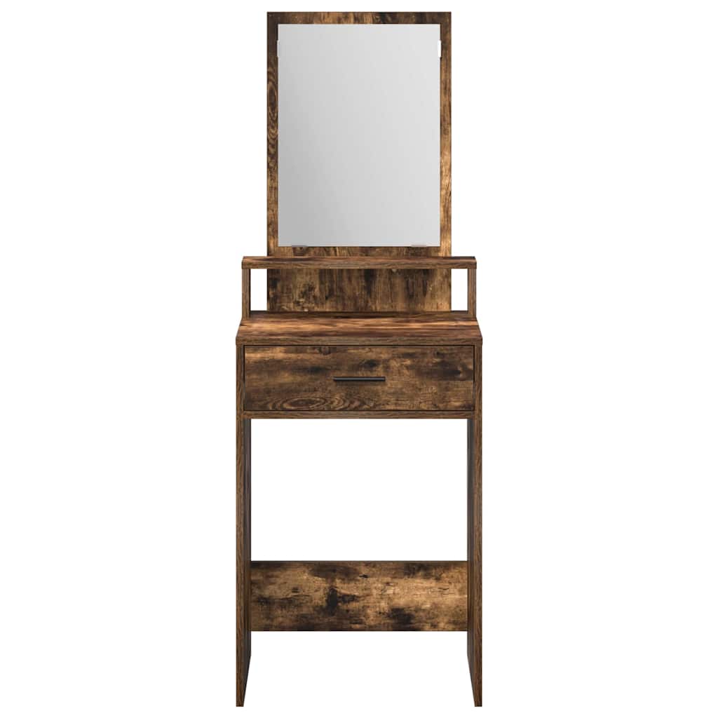 Klædeskab med skuffe Røget eg 50 x 41 x 140 cm Konstrueret træ