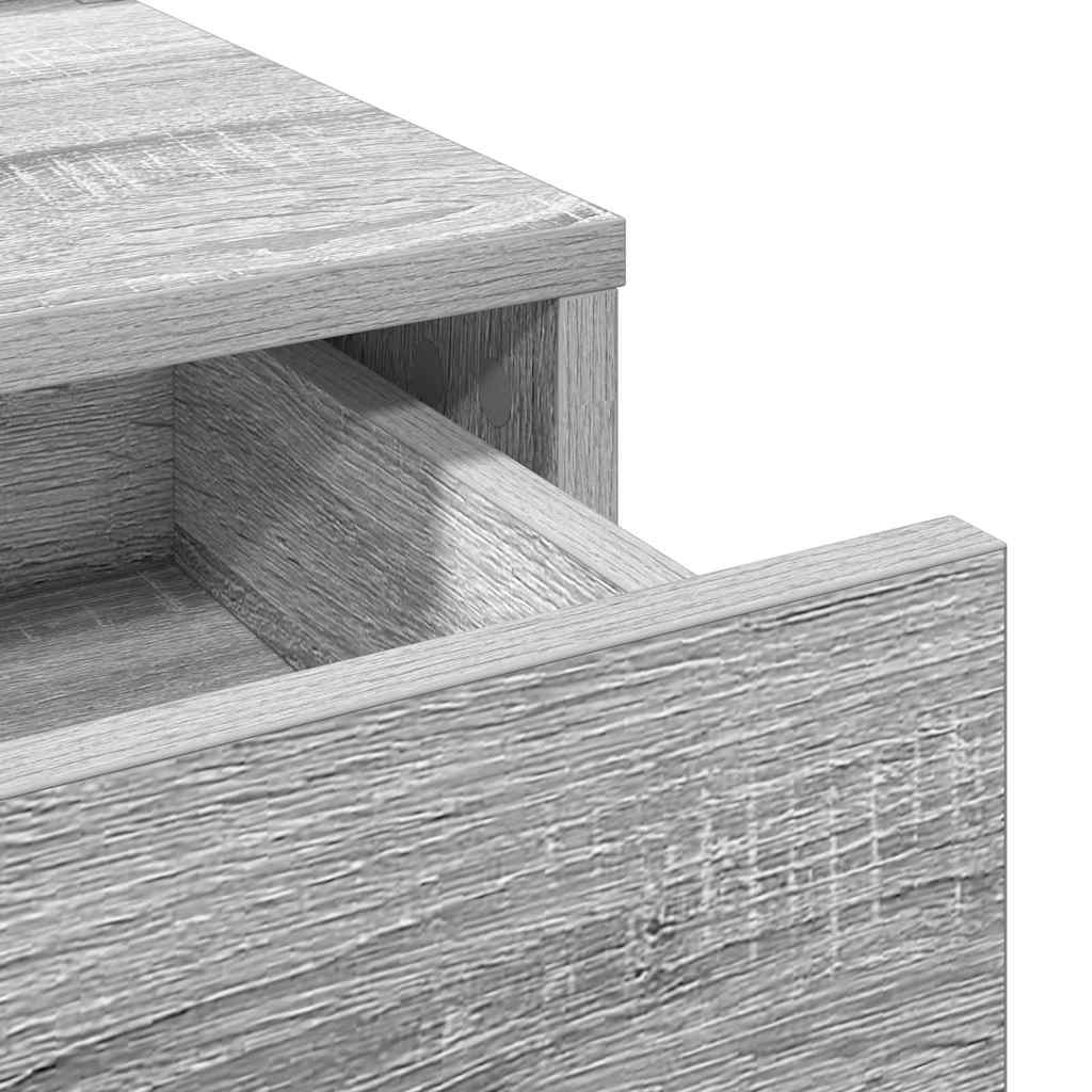 Dressingbord Grå Sonoma 79 x 41 x 140 cm Konstrueret træ