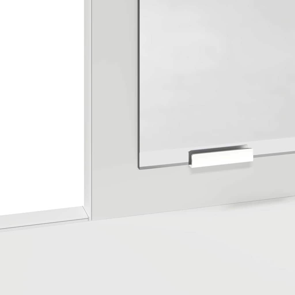 Dressingbord med skuffe Hvid 100 x 41 x 140 cm Konstrueret træ