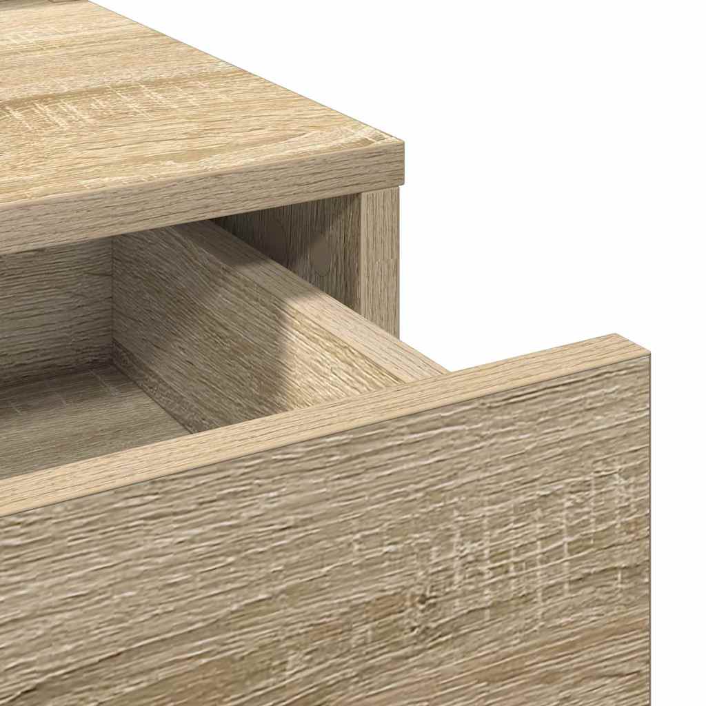 Sminkebord - Dressingbord Sonoma-eg 100 x 41 x 140 cm Konstrueret træ