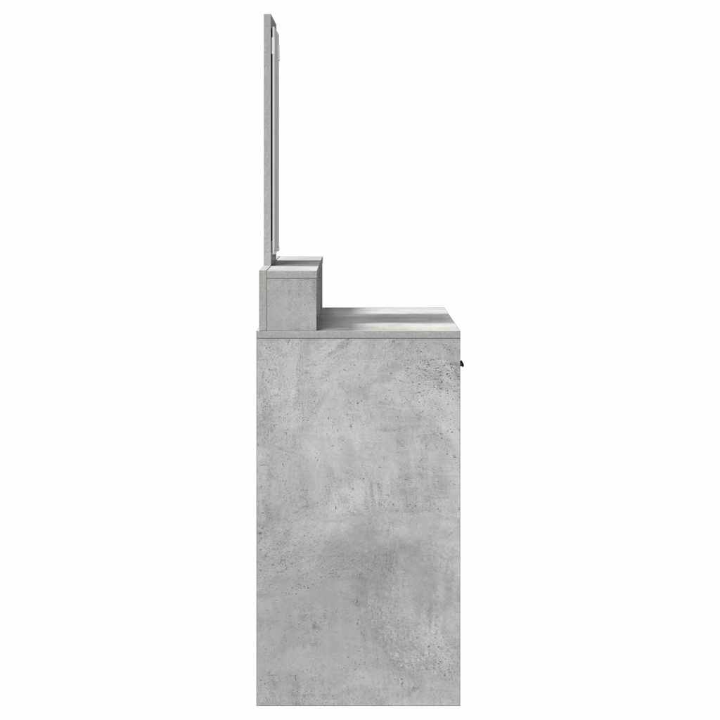 Dressingbord Betongrå 100 x 41 x 140 cm Konstrueret træ