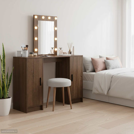 Klædeskab Brun 102 x 33 x 135 cm Konstrueret træ