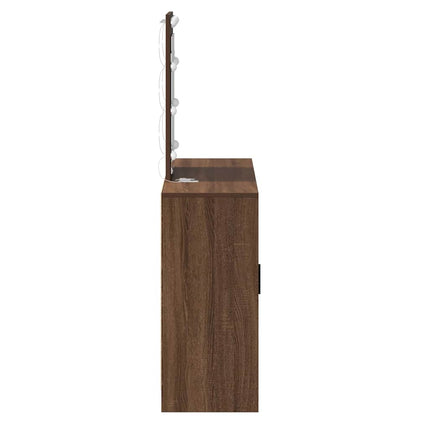 Klædeskab Brun 102 x 33 x 135 cm Konstrueret træ