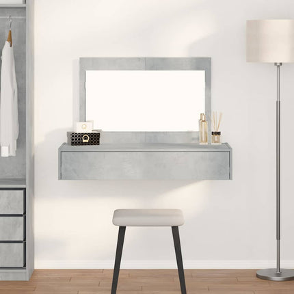 Klædeskab Grå 100 x 40 x 70 cm Konstrueret træ