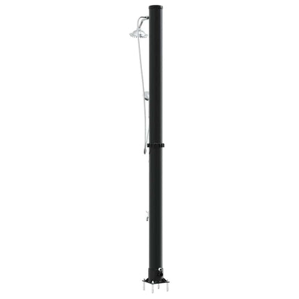 Udendørs Solbruser 20 l PVC og Aluminium Sort