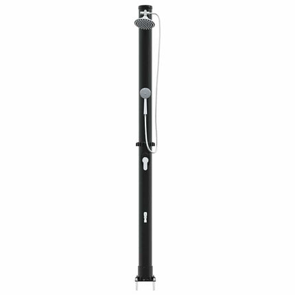Udendørs Solbruser 20 l PVC og Aluminium Sort