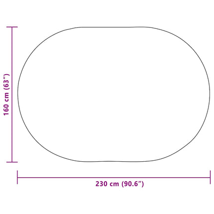 Tæppe ZIZUR Creme 230 x 160 cm Polypropylen